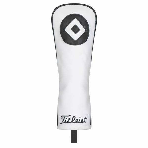 Titleist Leather White Deluxe Fairway Headcover 